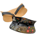 Load image into Gallery viewer, Alexander McQueen Black Leather Structured Corset Belt with Embroidery
