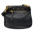 Load image into Gallery viewer, Tom Ford Black / Gold Hardware Zipper Detail Leather Shoulder Bag
