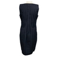 Load image into Gallery viewer, Fabiana Filippi Aubergine Sleeveless Pleated Midi Dress with Monili
