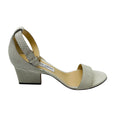 Load image into Gallery viewer, Jimmy Choo Ecru Woven Ankle Strap Sandals
