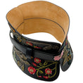 Load image into Gallery viewer, Alexander McQueen Black Leather Structured Corset Belt with Embroidery
