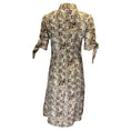 Load image into Gallery viewer, Altuzarra Taupe Multi Snakeskin Print Button-down Silk Shirtdress
