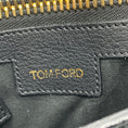 Load image into Gallery viewer, Tom Ford Black / Gold Hardware Zipper Detail Leather Shoulder Bag

