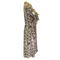 Load image into Gallery viewer, Altuzarra Taupe Multi Snakeskin Print Button-down Silk Shirtdress
