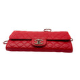 Load image into Gallery viewer, Chanel Red Classic Quilted Leather Chain Strap Flap Handbag
