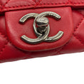 Load image into Gallery viewer, Chanel Red Classic Quilted Leather Chain Strap Flap Handbag
