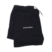 Chanel Blue CC Logo Bow Detail Alligator Skin Leather Ballet Flats
