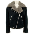 Load image into Gallery viewer, Acne Black Shearling Moto Jacket

