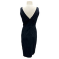 Load image into Gallery viewer, J. Mendel Navy Blue Fitted Sleeveless V-Neck Stretch Dress
