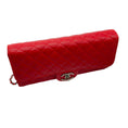 Load image into Gallery viewer, Chanel Red Classic Quilted Leather Chain Strap Flap Handbag
