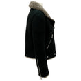 Load image into Gallery viewer, Acne Black Shearling Moto Jacket
