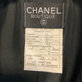 Load image into Gallery viewer, Chanel Vintage Black Wool Gauze Crepe Jacket with Gold Hammered Buttons
