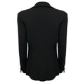 Load image into Gallery viewer, Chanel Vintage Black Wool Gauze Crepe Jacket with Gold Hammered Buttons
