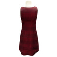 Load image into Gallery viewer, Moschino Cheap and Chic Red / Black Sleeveless Houndstooth Jacquard Sheath Dress
