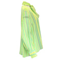 Load image into Gallery viewer, Akris Green Multi Striped Tie-Neck Silk Blouse
