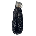 Load image into Gallery viewer, Chanel Black / White Crystal Embellished Tweed Evening Clutch Bag
