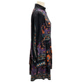 Load image into Gallery viewer, La DoubleJ Black / Purple Multi Printed Silk Shorty Dress
