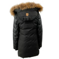 Load image into Gallery viewer, Mackage Black Puffer Coat with Leather Sleeves and Fur Trimmed Hood
