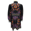 Load image into Gallery viewer, La DoubleJ Black / Purple Multi Printed Silk Shorty Dress
