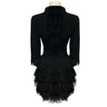 Load image into Gallery viewer, Chanel Couture Vintage Black Tweed and Lace Tulle Mini Cocktail Dress
