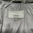 Load image into Gallery viewer, Mackage Black Puffer Coat with Leather Sleeves and Fur Trimmed Hood
