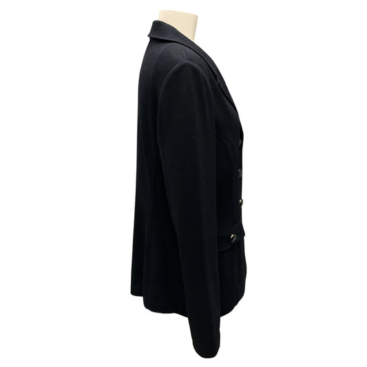 St. John Collection Navy Blue 2018 Button-Front Wool Knit Jacket