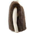Load image into Gallery viewer, AGOLDE Brown Faux Fur Paloma Gilet Vest
