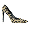 Load image into Gallery viewer, Celine Beige / Black Leopard Print Pointed Toe Canvas Pumps
