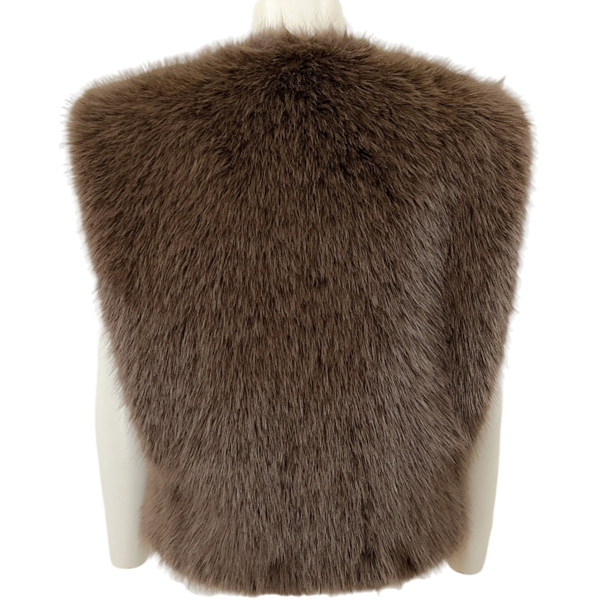 AGOLDE Brown Faux Fur Paloma Gilet Vest