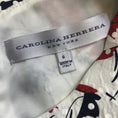 Load image into Gallery viewer, Carolina Herrera White / Red / Blue Floral Printed Short Sleeved Dress
