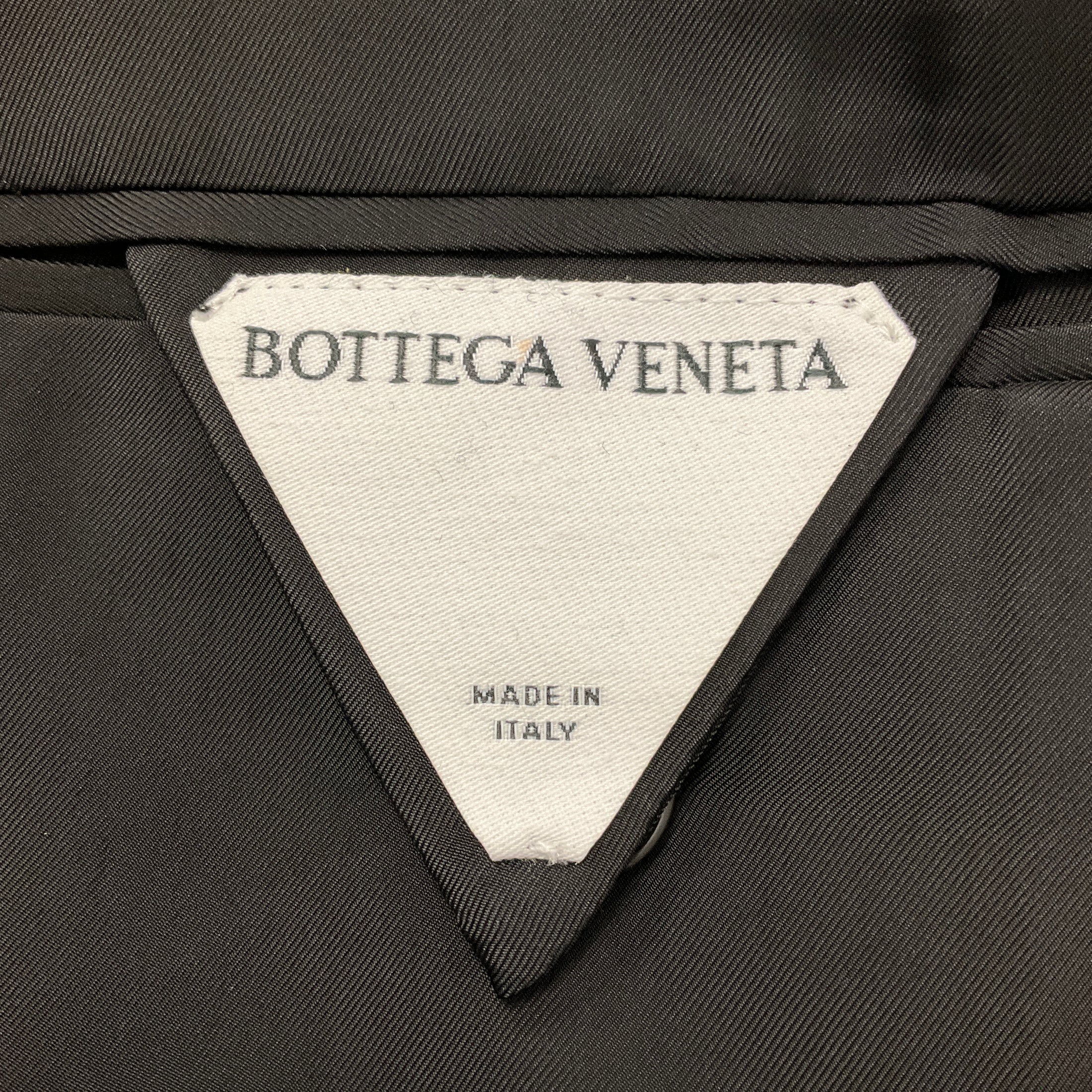 Bottega Veneta Navy Tailored Wool Jacket and Pants Suit Set