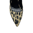 Load image into Gallery viewer, Celine Beige / Black Leopard Print Pointed Toe Canvas Pumps
