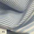 Load image into Gallery viewer, Loewe Blue / White Striped Asymmetric Cotton Blouse
