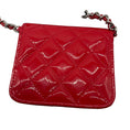 Load image into Gallery viewer, Chanel Black / Red 2020 Patent Quilted Belt In Love Double Mini Flap Waist Bag
