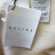 Celine Ivory Classic Wool Tweed Skirt