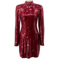 Load image into Gallery viewer, Veronica Beard Wine Sequined Sylee Dress

