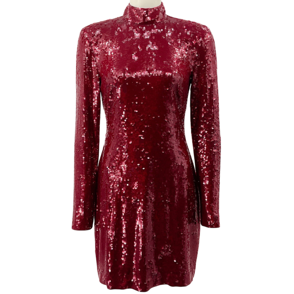 Veronica Beard Wine Sequined Sylee Dress

