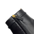 Load image into Gallery viewer, Valentino Black Platform Leather Ankle Boots with Gold VLogo Detail
