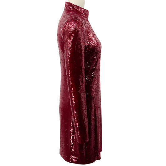 Veronica Beard Wine Sequined Sylee Dress
