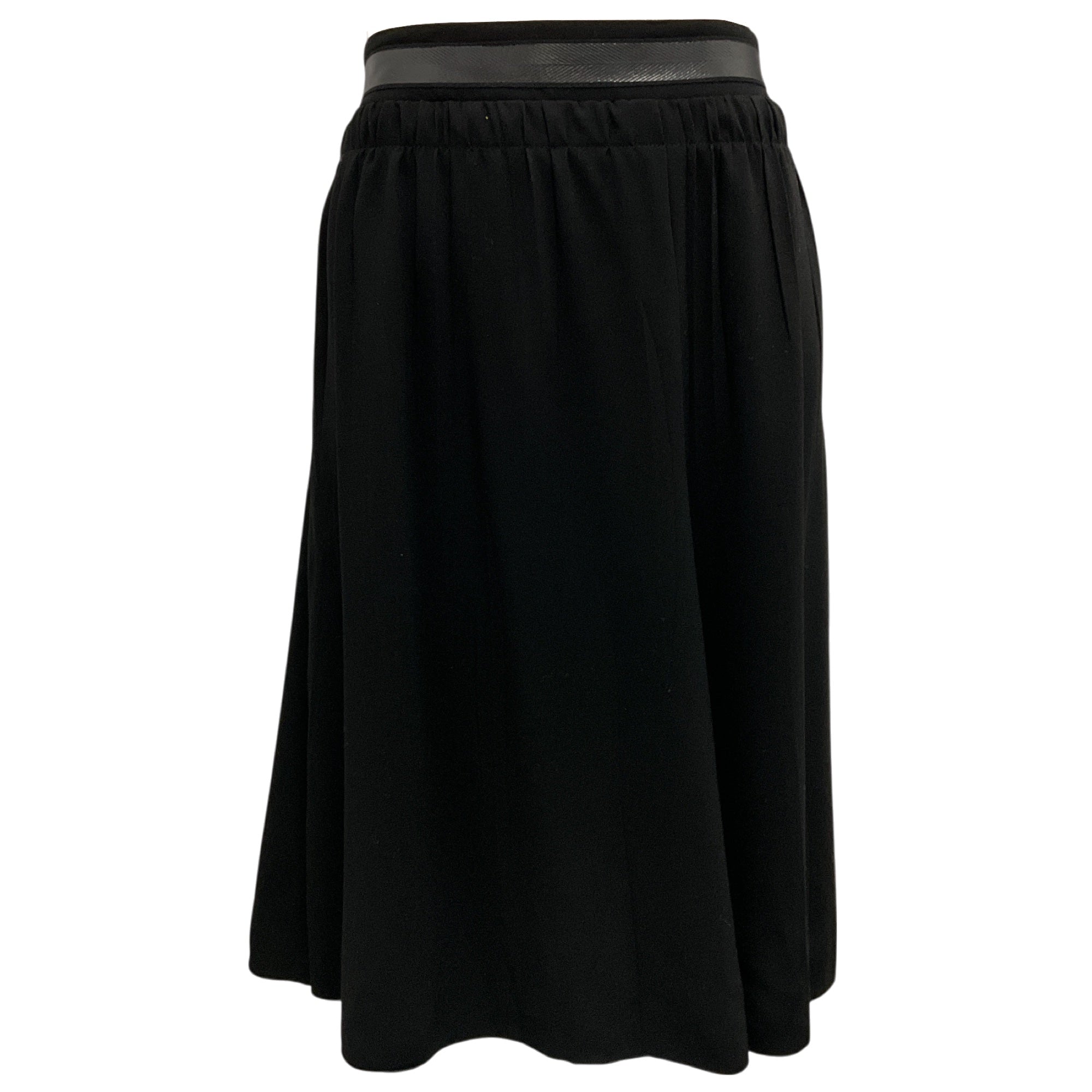 Prada Black 2007 Crepe Skirt