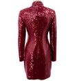 Load image into Gallery viewer, Veronica Beard Wine Sequined Sylee Dress
