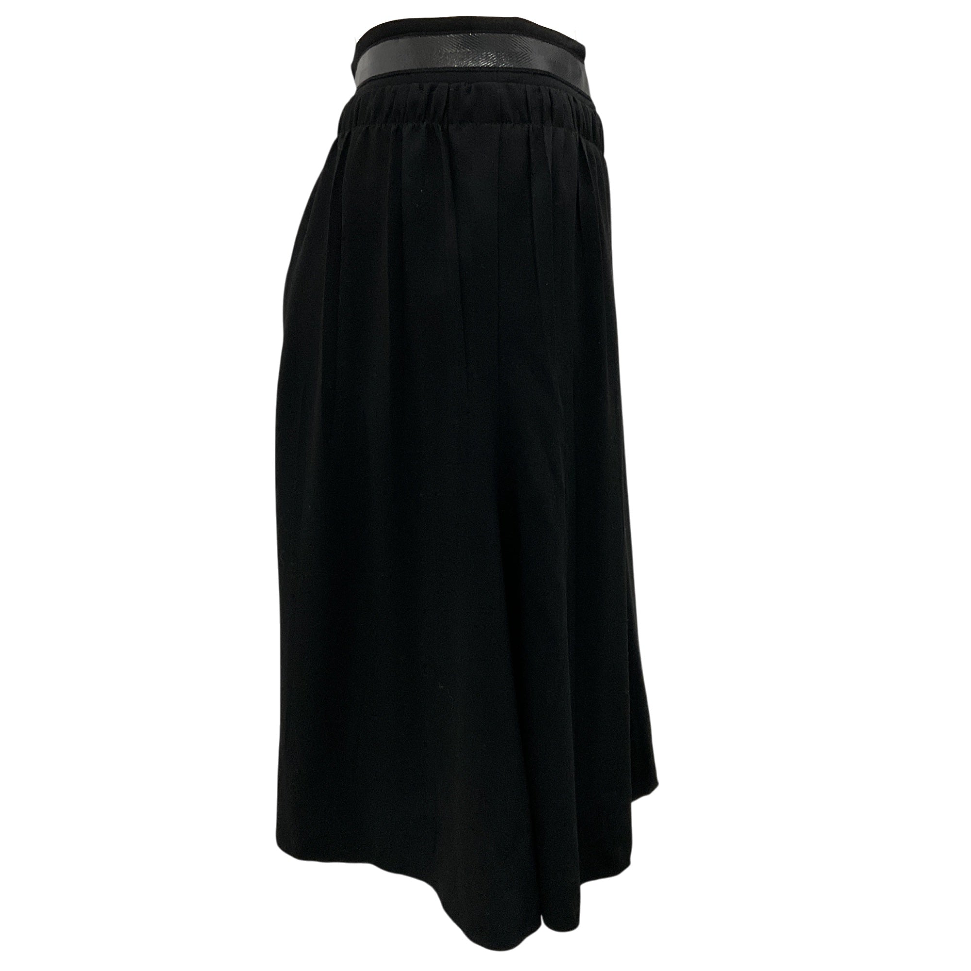 Prada Black 2007 Crepe Skirt