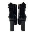 Load image into Gallery viewer, Valentino Black Platform Leather Ankle Boots with Gold VLogo Detail
