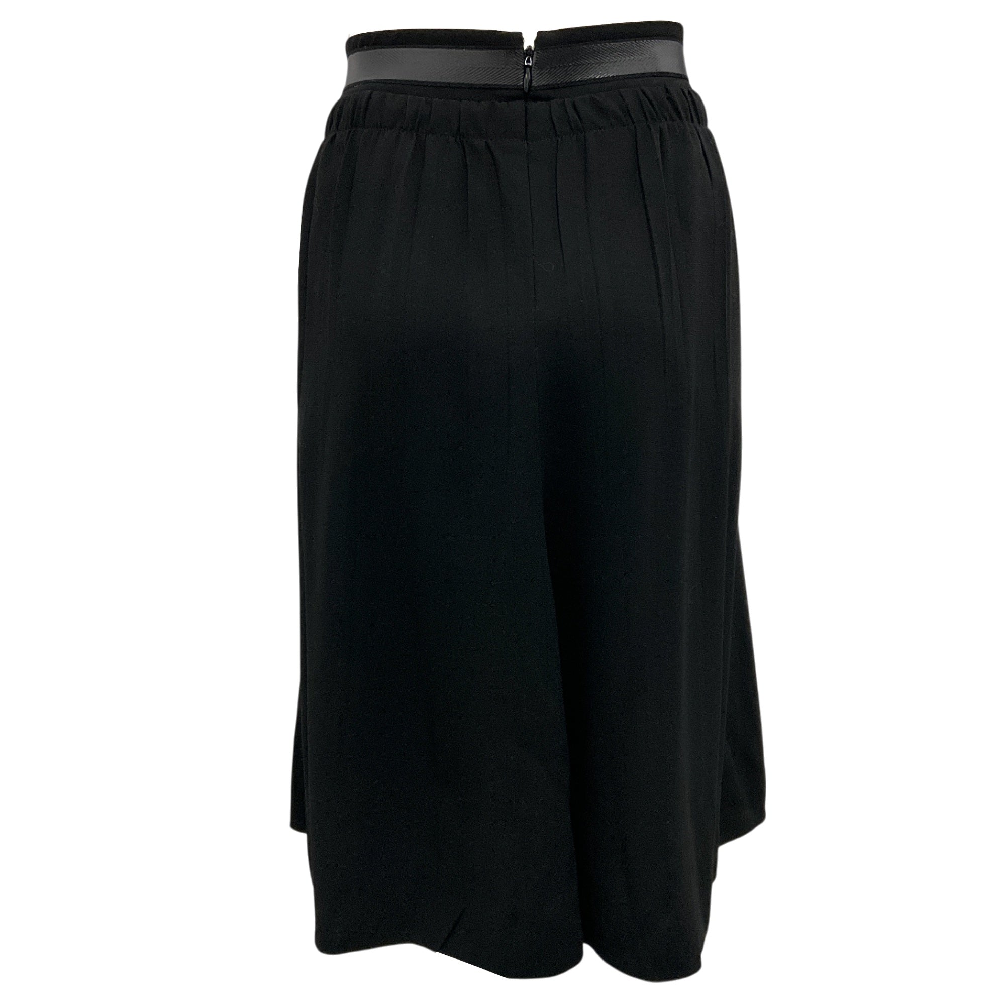 Prada Black 2007 Crepe Skirt