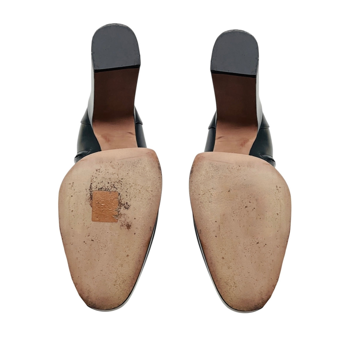 Valentino Black Platform Leather Ankle Boots with Gold VLogo Detail