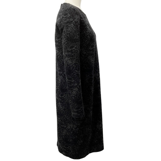 Max Mara Grey Wool Jacquard Dress