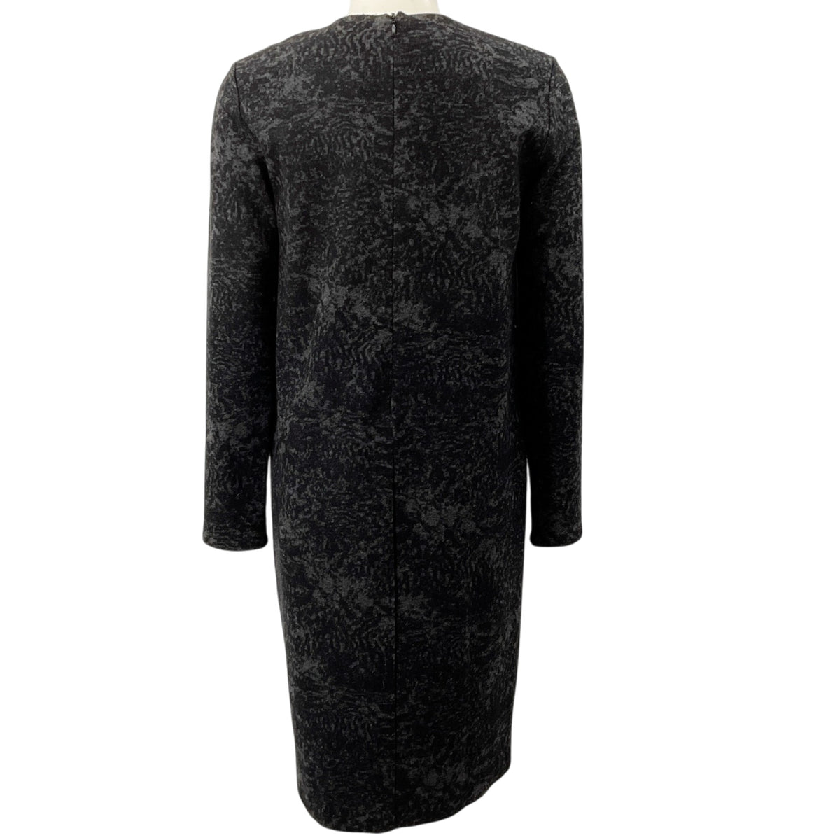 Max Mara Grey Wool Jacquard Dress