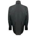 Load image into Gallery viewer, Christian Dior Black CD Logo Bee Embroidered Button Front Silk Blouse with Ruffle Collar
