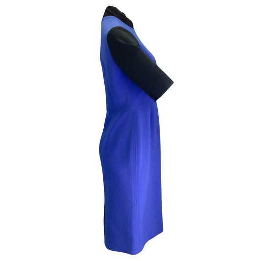 Roksanda Royal Blue / Black Two-Tone Colorblock Midi Dress