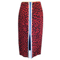 Load image into Gallery viewer, No. 21 Red / Black Leopard Printed Midi Skirt
